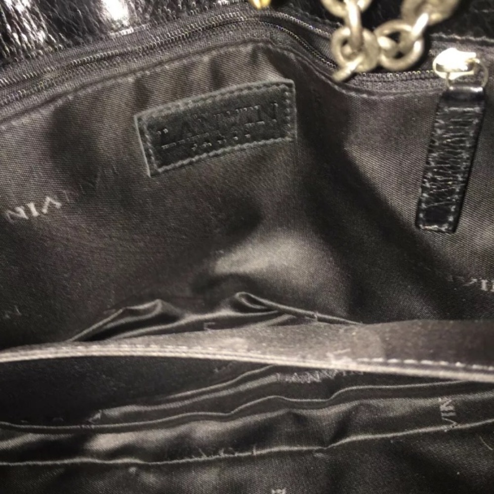 $1495 Lanvin Python Snake Brn Blk Industrial 90s - image 7